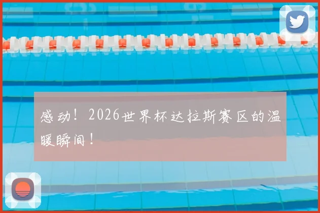 感动！2026世界杯达拉斯赛区的温暖瞬间！
